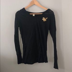 Black see through pullover.